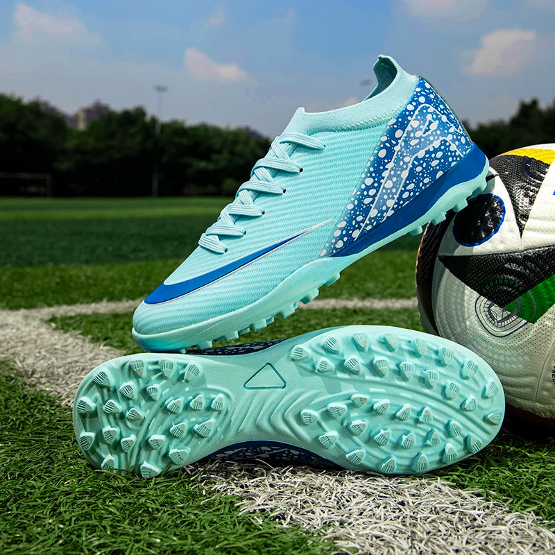 Nuevas botas de fútbol para exteriores, botas de fútbol con clavos largos para interiores, zapatillas TF/FG de alta calidad y muy vendidas, zapatillas deportivas para exteriores para partidos.