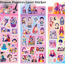 KPOP Demon Hunters Guka Devil Men's Group Anime Laser Cut Sticker for Office Stationery And School Supplies Decoration