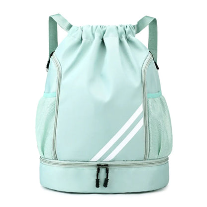 Mochila deportiva con cordón para gimnasio, para mujer y hombre, para baloncesto, fútbol, ​​fútbol, ​​entrenamiento, deportes al aire libre