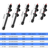 AC220-240V, 50HZ AT700 Fish Tank Thermostat Automatic Constant Temperature Heating Rod 25w 50w 100w 200w 300w Glass Heating Rod