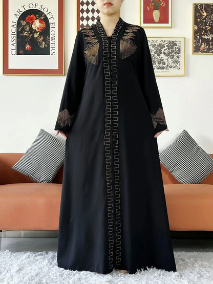 Vestido elegante de gasa para mujer, abaya abierta con cremallera, ropa musulmana, cárdigan islámico, abaya, nuevo