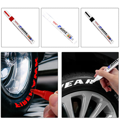 Marcador impermeável do pneu de carro, Caneta de pintura, DIY Art ferramenta de desenho para BMW E46, E49, F30, F80, E36, E46, E93, E92, F34, F31, Z4
