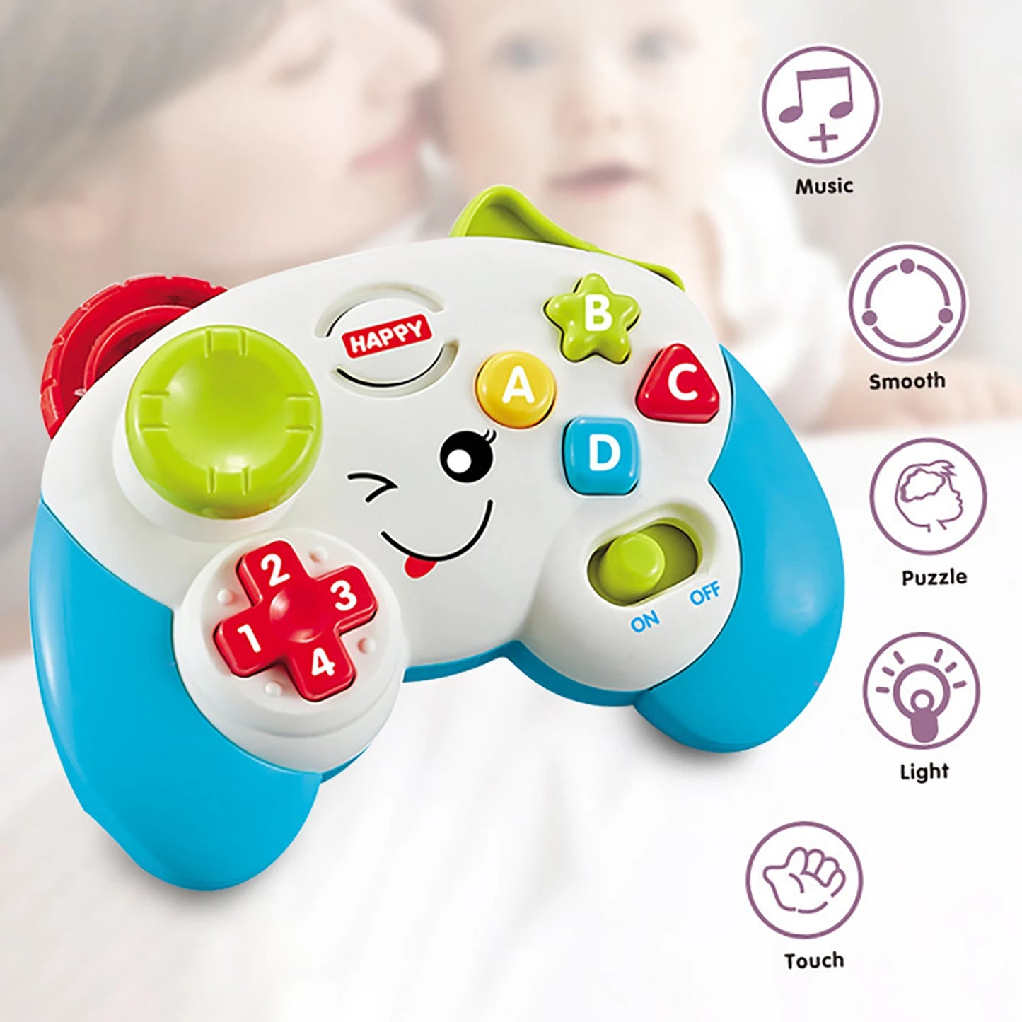 Puzzle early education parent-child interaction children's toys, electric games, music controllers, early education lights