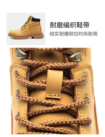 Latest 2023 Waterproof Men Leather Boots Steel Toe Cap Safety Work Shoes Anti Smashing Indestructible Construction Welding Boots