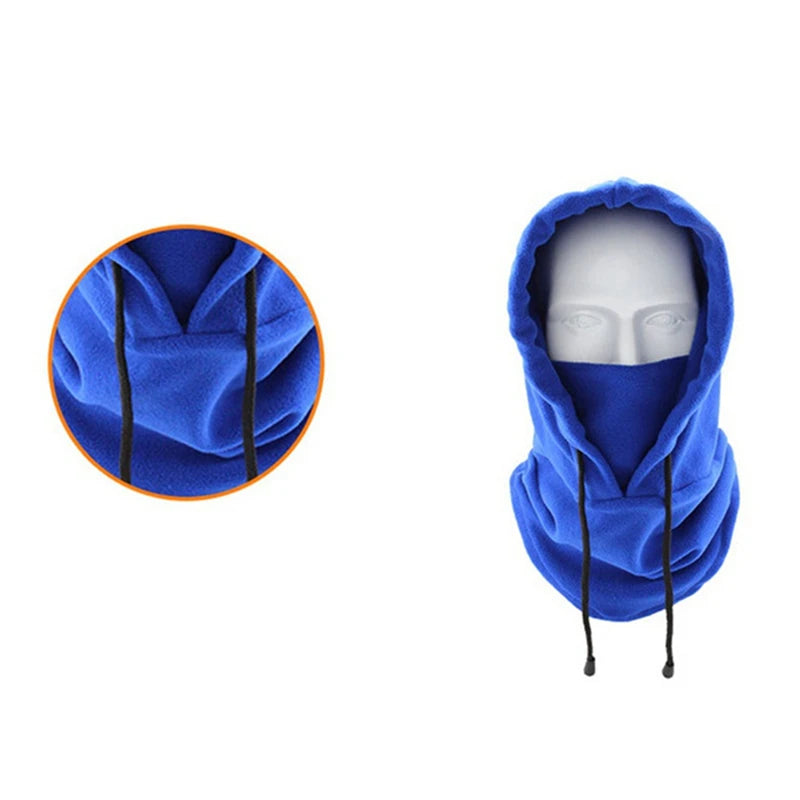Gorros de senderismo de invierno a prueba de viento para hombre, cálidos pasamontañas térmicos de forro polar, gorros para esquiar, bicicleta, motocicleta, calentador de cuello, casco.