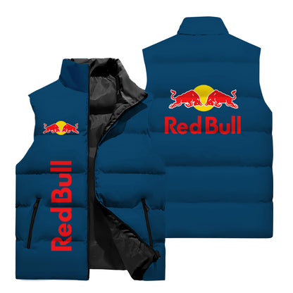 2025 New Red Bull Vest 3D Printing Fashion Men's Sleeveless Jacket Casual Fashion Outdoor Sports Vest Red Bull Cycling Jacket