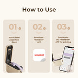 Niimbot D110/D11/H1S Mini Thermal Label Printer Portable Paper Maker Wireless Sticker Machine Inkless Labeller for Office Home