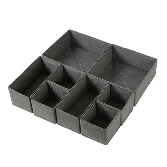 1pc Fabric Underwear Storage Box Drawer Organizers for Closet Organization and Storage of Socks, Underwear, Ties, and More