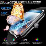 New For OPPO Ultra Thin Smart Watch Men Woman 1.96" HD AMOLED 70+Sports Mode Health Monitor Bluetooth Call Waterproof Smartwatch