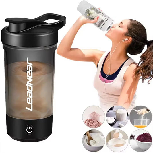 New Self-Stirring Shaker Cup Automatic Stirring Cup for Protein Shakes and Meals, USB Rechargeable Shaker Portable Mixing Cups