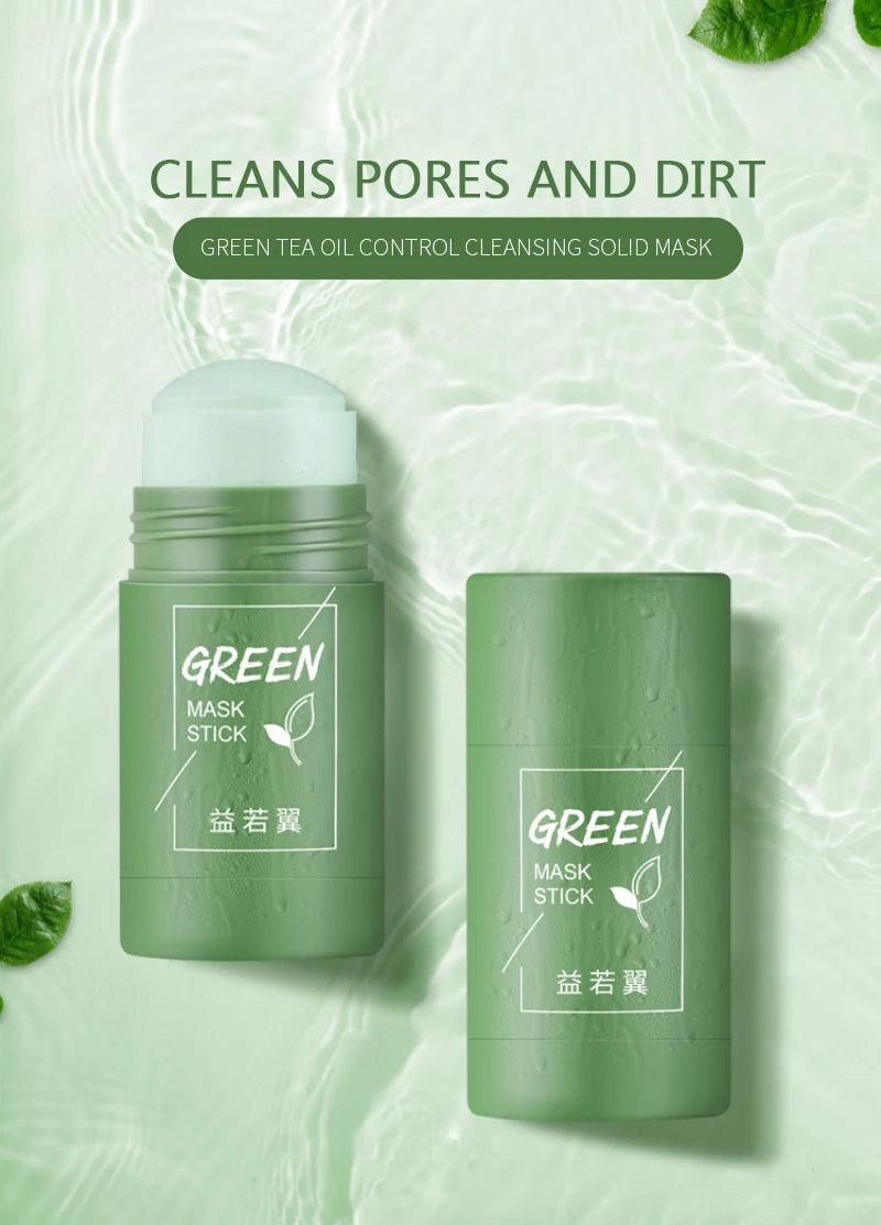 Original Green Tea Deep Remove Blackheads Acne Mud Mask Stick Shrink Pores Dispel Acne Cream Treat Pimple Korean Clean Skin Care