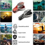 Juego de utensilios plegables para acampar: combinación multifuncional de cuchillo, tenedor y cuchara para actividades al aire libre y deportes, Camping, Picnic y viajes