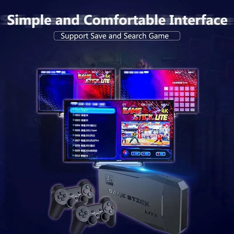 Consola de videojuegos M8 4K con 20.000 juegos integrados, mando inalámbrico, retro, portátil, para PS1, envío directo
