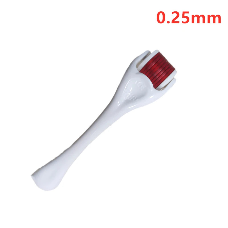 Derma Roller para pele, barba e cabelo, Needle-Micro Face Roll Tool, 540 agulhas para crescimento facial, corporal e capilar, 0.2mm, 0.25mm, 0.3mm