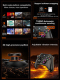 Lenovo S02 Wireless Bluetooth Gaming Controller, Dual Hall Trigger Wireless Gamepad, For Switch, PC, Android, IOS, TV