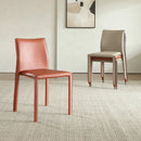 Stackable Household Dining Chairs Italian Style Minimalism Light Luxury Dining Chairs Makeup Backrest Cadeira Home Furniture