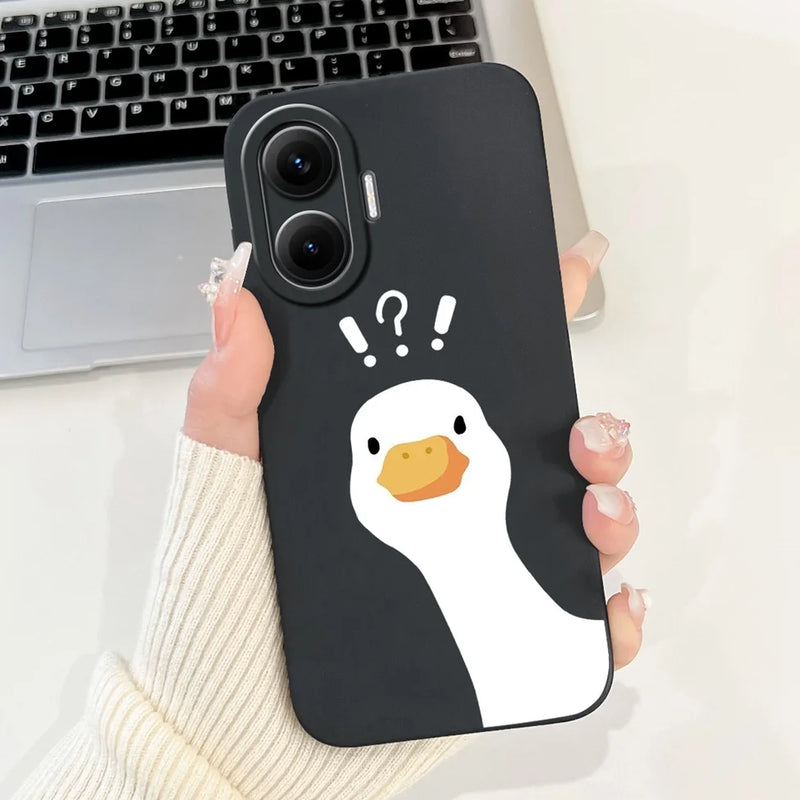 For Xiaomi Poco F7 Phone Cover For Redmi Turbo 4 Pro 5G Case Silicone Cute Cartoon Fashion Luxury Love Shockproof Bumper Funda