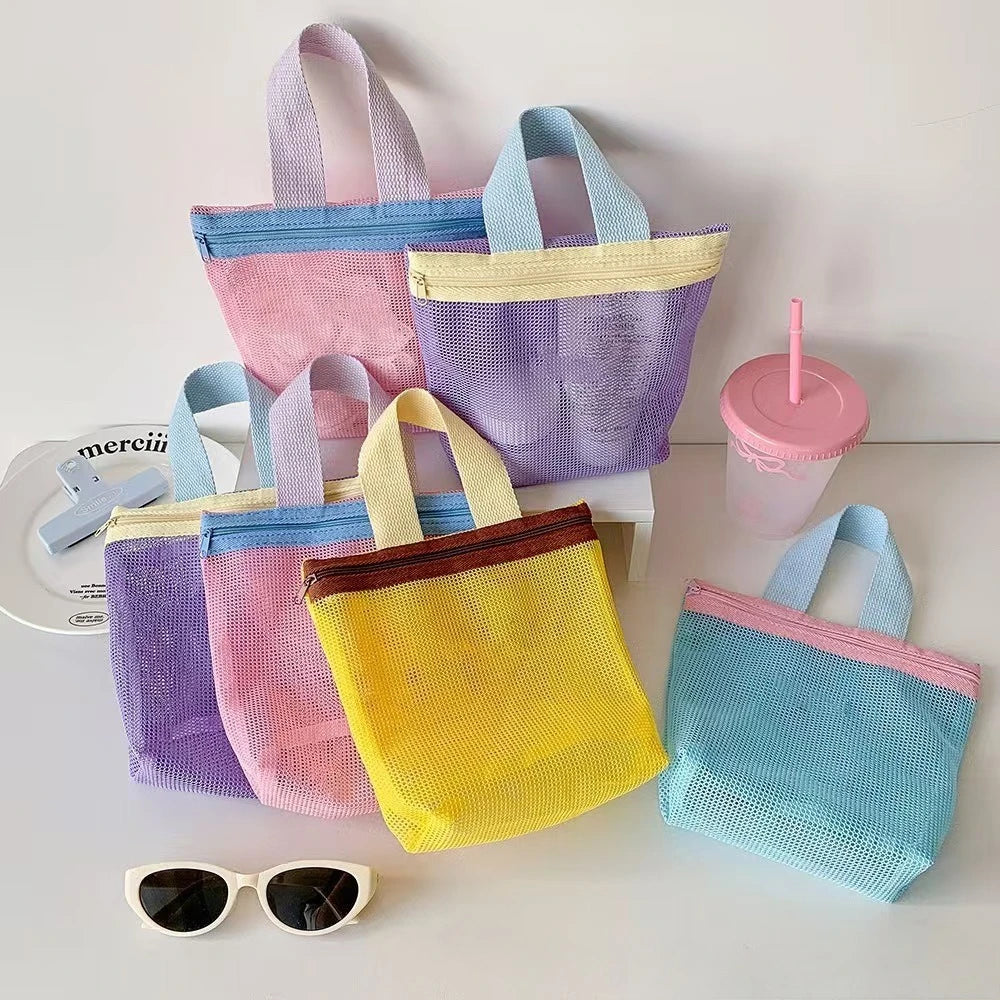 Soft Color Makeup Bag with Drain Holes Large Shower Organizer Travel Essentials