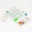 12Pcs Vacuum Cupping Sets with Pumping Gun Suction Cups Back Massage Body Cup Detox Anti Cellulite Cans Healthy Care Jars