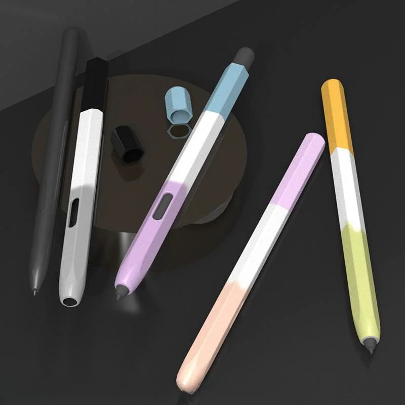Pen Case for Samsung Galaxy Tab S10 Ultra S9 S8 S7 FE S6 Lite Tablet Stylus Protective Cover Soft Silicone Shockproof Non-slip