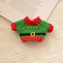 Cute Mini Plush Doll Clothes, 17cm, Outfit Acessórios para Coréia Kpop Exo Labubu Idol Dolls, Camisola de malha, Presente do miúdo