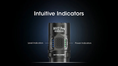 NITECORE MH12 Pro USB-C Rechargeable Compact UHi 40 LED Flashlight 3300 Lumens Lantern Emergency Tactical Torch with NL2153HP