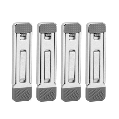 Mini soporte plegable ajustable de aleación de zinc para teléfono móvil, portátil, autoadhesivo, invisible.