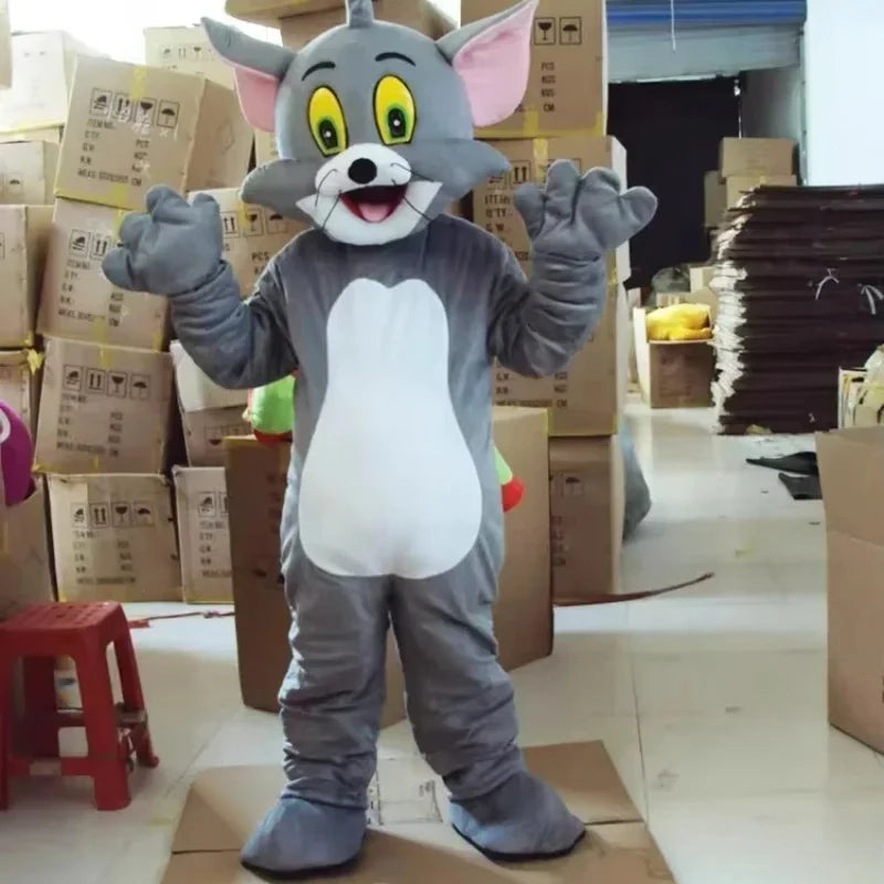Tom Cat X Jerry Mouse Cartoon Mascot Cosplay Costume Fancy Dress Advertising Carnival Props Customized Halloween Party