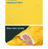 Waterproof Dog Raincoat with Reflective Strips and Adjustable Hood - Red, Yellow, Navy Blue