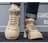 Men's Boots Tactical Combat Boots for Men Outdoor Hiking Winter Shoes Lightweight Non-Slip Men's Desert Ankle Boots Bota