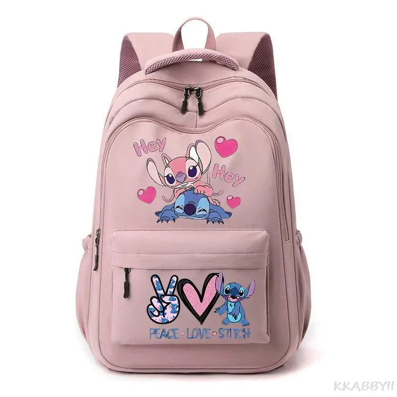 New Stitch Backpack Boys Girls Printe Teens Laptop School Bags Cartoon Anime Women Men Travel Mochila Escolar