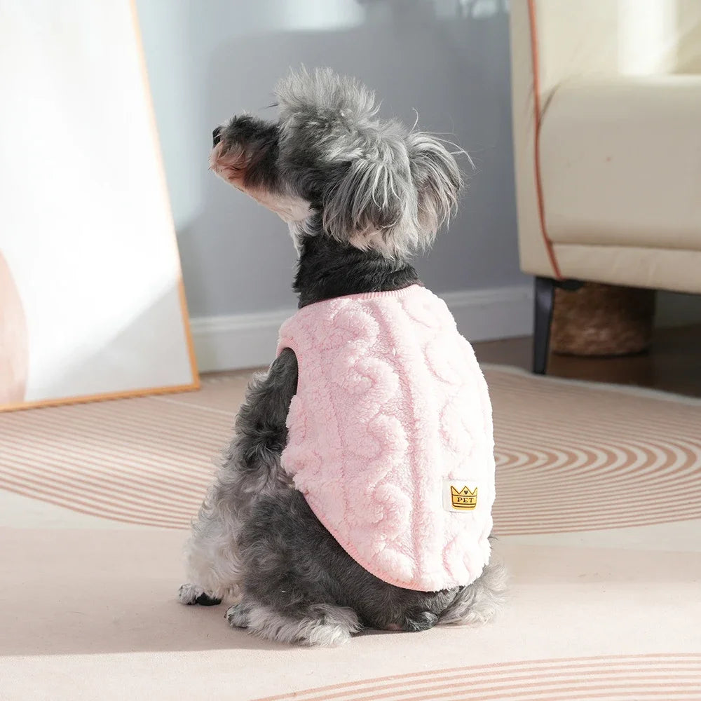 Autumn Winter Pet Cat Clothes Soft Fleece Vest Sweater For Small Dogs Cute Puppy Kitten Pullover Jacket Sphynx Cats Costumes