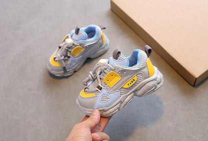Zapatos para bebés y niños pequeños, talla 21-36, de malla transpirable, informales, antideslizantes