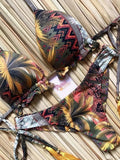Conjunto de bikini sexy 2021 de 2 piezas con estampado de calor, traje de baño deportivo para mujer, ropa de playa, traje de baño push-up acolchado, mono de baño exquisito