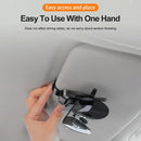 Car Sunglasses Clip Sun Visor Glasses Holder Card Ticket Holder Stable Storage Clips Eyeglasses Hanger Car Interior Accessories