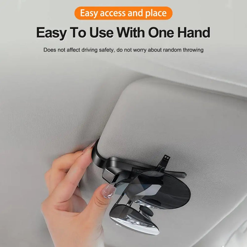 Car Sunglasses Clip Sun Visor Glasses Holder Card Ticket Holder Stable Storage Clips Eyeglasses Hanger Car Interior Accessories