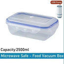 Vacuum Food Storage Box Transparent Storage Container Fridge Organizer Microwave Safe Fresh-Keeping Sealing Box Food Dispenser
