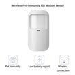 433MHz Wireless Pet-immunity PIR Motion Sensor Detector 15kg Pet Immune EV1527 Code Smart Home Security Host Alarm Accessories