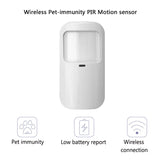 433MHz Wireless Pet-immunity PIR Motion Sensor Detector 15kg Pet Immune EV1527 Code Smart Home Security Host Alarm Accessories