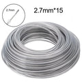COSY 3mm Steel Wire Nylon Line Brushcutter Trimmer Rope Lawn Mower Cord Wear-resistant Sharp Replacement Garden Tool Accessory