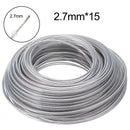 COSY 3mm Steel Wire Nylon Line Brushcutter Trimmer Rope Lawn Mower Cord Wear-resistant Sharp Replacement Garden Tool Accessory