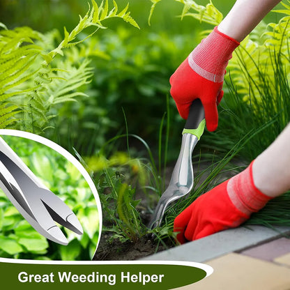 Hand Weeder Tool Weed Puller Tool for Garden Weeding Digger Tool with Ergonomic Handle for Weed Removal Farmland Transplantation