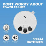 Wireless Door And Window Vibration Sensor Alarm 125dB Glass Breakage Anti-theft Sensor, Easy Install For Home Safety Protection