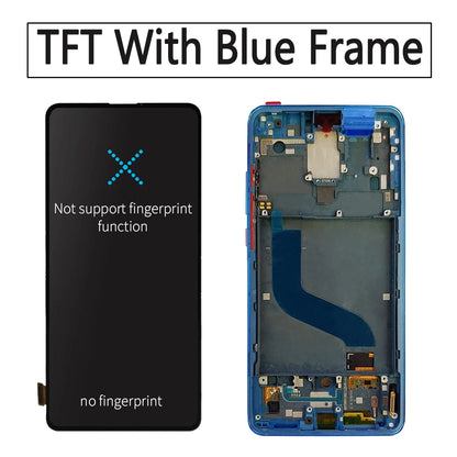 6.53" AMOLED For Xiaomi MI 9T Pro/MI 9T LCD Display Touch Screen Digitizer Assembly With Frame for Xiaomi Redmi K20 Pro /K20 LCD