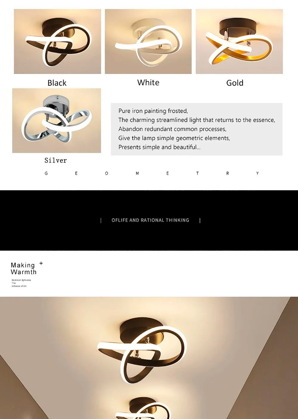 Lámparas de techo LED para pasillo, modernas y minimalistas, para sala de estar, balcón, entrada, escalera, decoración del hogar, accesorios LED brillantes.
