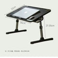 Lift Foldable Laptop Table for Bed Stand Lap Lazy Learning Desk Student Computer Desk for Working Read with Radiator Drawer