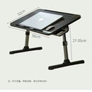 Lift Foldable Laptop Table for Bed Stand Lap Lazy Learning Desk Student Computer Desk for Working Read with Radiator Drawer