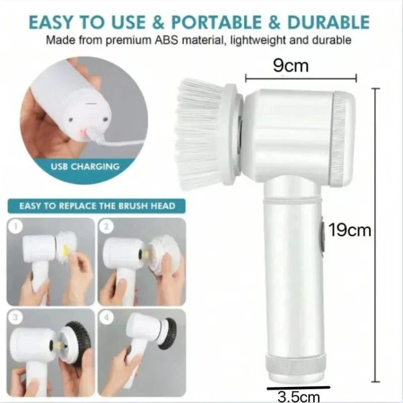 Cepillo eléctrico Xiaomi MIJIA para limpieza de baño con 5 cabezales reemplazables.