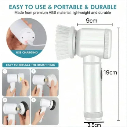 Cepillo eléctrico Xiaomi MIJIA para limpieza de baño con 5 cabezales reemplazables.