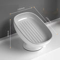 Super Suction Cup Soap Dish with drain water For Bathroom Soap Holder Kithcen Sponge Holder Soap container Bathroom Supplies